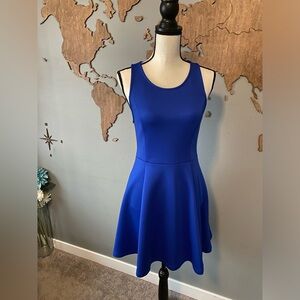 Royal Blue Fit & Flare Tank Dress